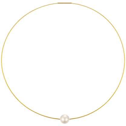 Edellis Perlen-Halskette Gold – luxuriöse Halskette mit schimmernder Perle