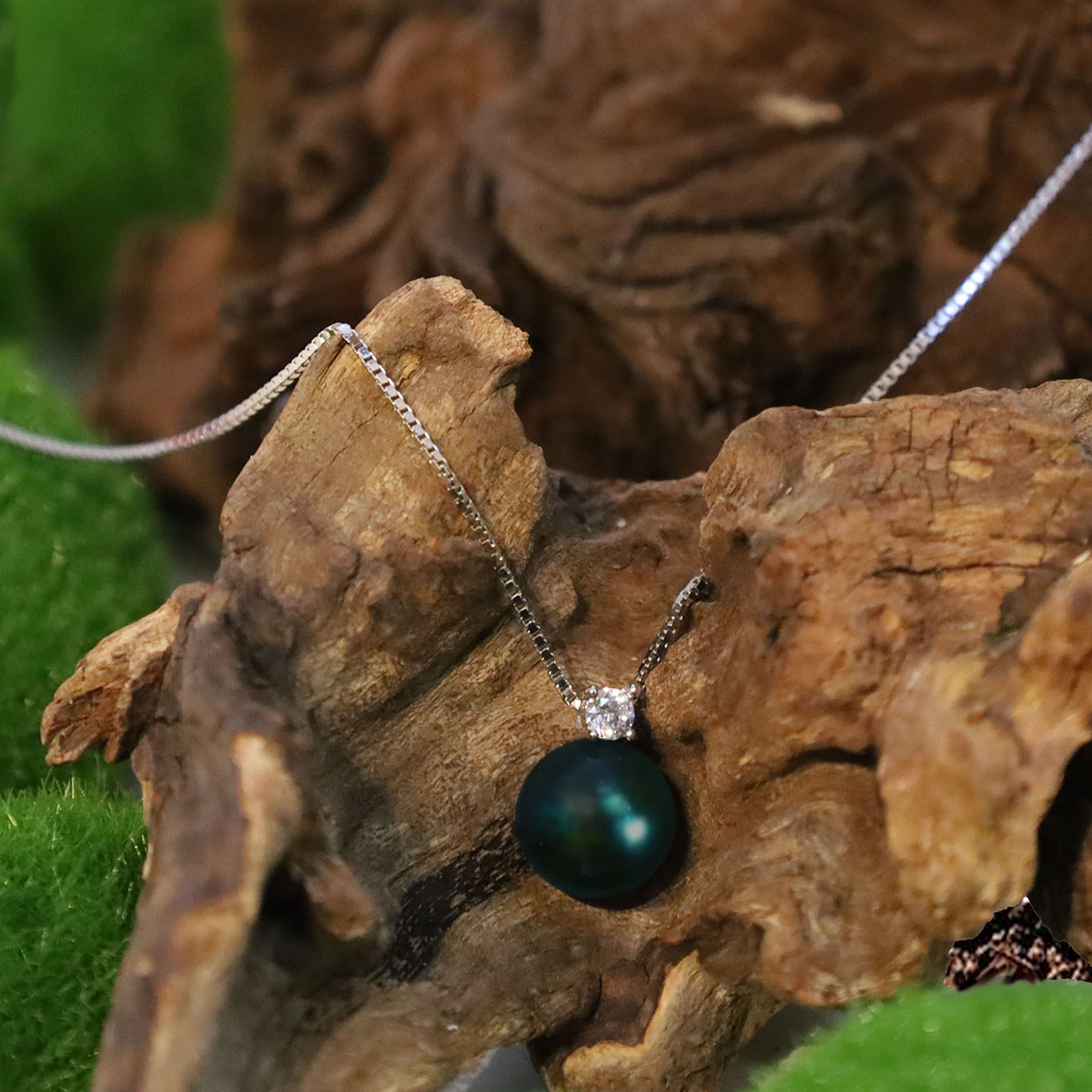 Edellis Tahiti-Perle 8–9 mm AA+ an 925er Silber Venezianer | verstellbar 40–45 cm