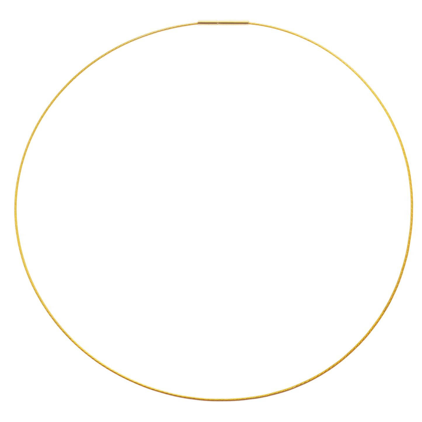 Edellis Gold Collier – vergoldeter Edelstahl Halsreif mit Drehverschluss