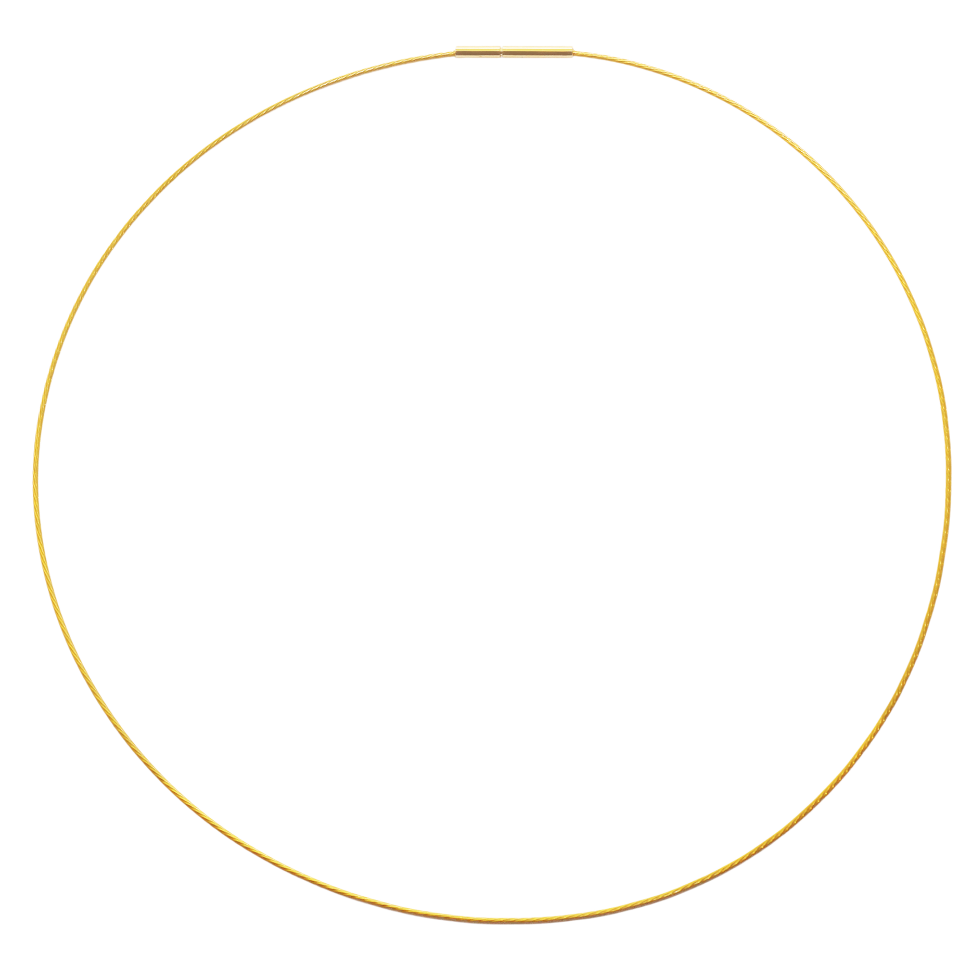 Edellis Gold Collier – vergoldeter Edelstahl Halsreif mit Drehverschluss