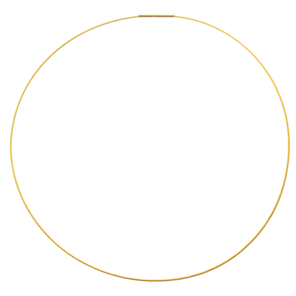 Edellis Gold Collier – vergoldeter Edelstahl Halsreif mit Drehverschluss