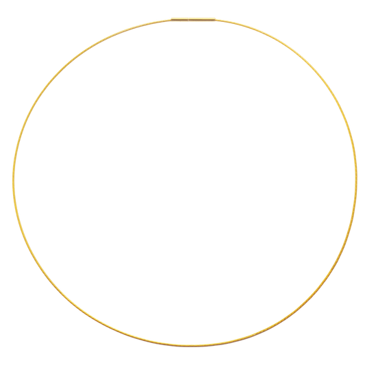 Edellis Gold Collier – vergoldeter Edelstahl Halsreif mit Drehverschluss