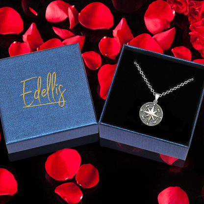 Edellis Geschenkbox mit Kompass Anhänger