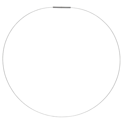 Edellis Edelstahl Collier – feiner Halsreif Ø 1 mm mit Bajonettverschluss