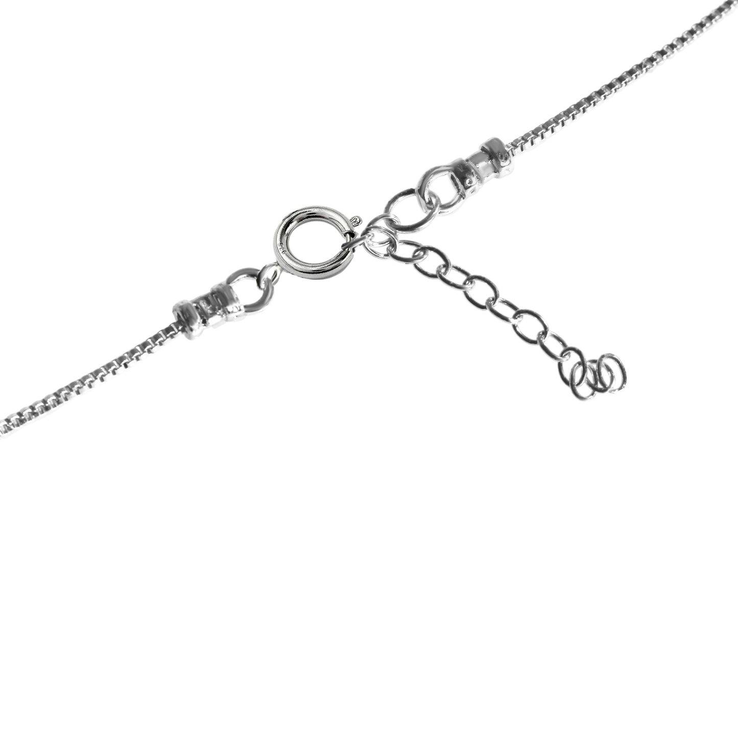 Edellis Blaue Opal Kugel Halskette mit 925 Sterling Silber Venezianer Box Kette | Schwebender Opal Anhänger | Länge 42–48 cm