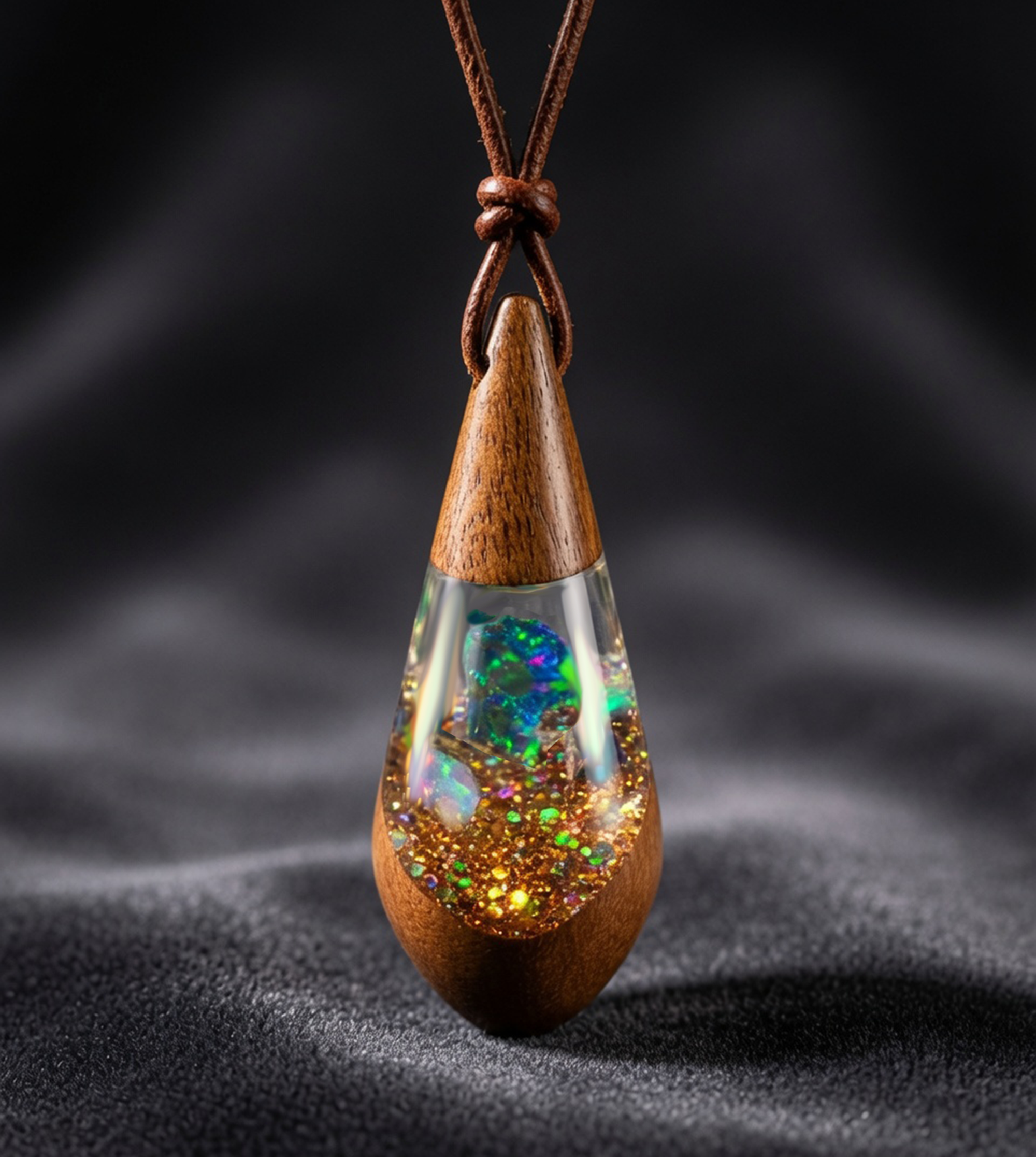 Schwarzer Opal Anhänger