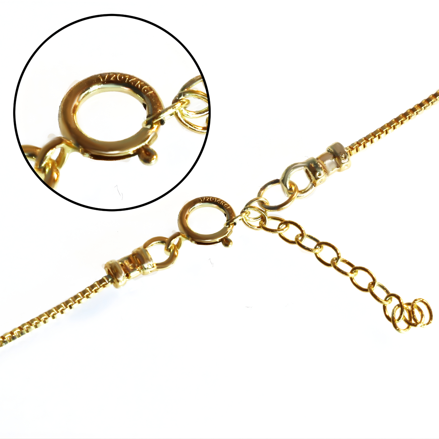 Halskette mit Weißem Opal 8 mm – 14 Karat Gold Gefüllt | Minimalistische Opal-Perlen-Kette