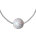 Hochwertiger runder Wei&szlig;er Opal 8 mm mit wei&szlig; rhodinierter 925 Sterling Silber Venezianer Box Kette | Wei&szlig;e Opal Schmuck L&auml;nge 42-48 cm
