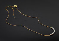 Hochwertige Halskette Mit Wei&szlig;em Opal Perlen - 3mm Minimalistischer Schmuck, Vergoldete Oder Wei&szlig; Rhodinierter 925 Sterling Silber Venezianer Box Kette