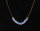 Hochwertige Halskette Mit Hellblauem synthetischen Opal Perlen Winzige 3mm Opal Perle Minimalistischer Schmuck, wei&szlig; rhodinierter 925 Sterling Silber Venezianer Box Kette | Opal-Perlen-Halskette