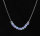 Hochwertige Halskette Mit Hellblauem synthetischen Opal Perlen Winzige 3mm Opal Perle Minimalistischer Schmuck, wei&szlig; rhodinierter 925 Sterling Silber Venezianer Box Kette | Opal-Perlen-Halskette